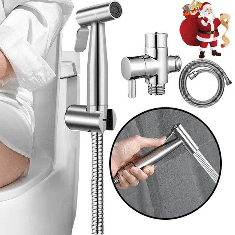 Handheld Bidet Sprayer for Toilet, Brushed Nickel Bidet Attachment for Feminine Wash