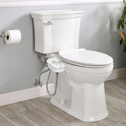 Bidet Attachment for Toilet, Self Cleaning Dual Nozzles, Adjustable Water Pressure, Frontal & Rear Wash, Non-Electric Fresh Water Bidet Toilet Seat Attachment B017