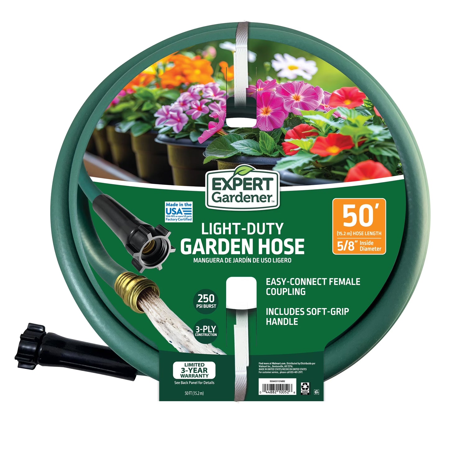 (10 Pack)  5/8-Inch X 50-Foot Light Duty Garden Hose