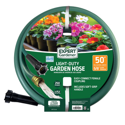 (10 Pack)  5/8-Inch X 50-Foot Light Duty Garden Hose