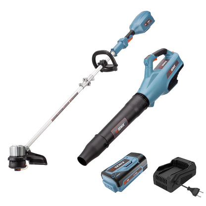 20V 2-Tool Cordless Combo Kit, 10-Inch String Trimmer & Variable Speed Leaf Blower (One 4.0Ah Battery and Charger Included) S2K2B1-03