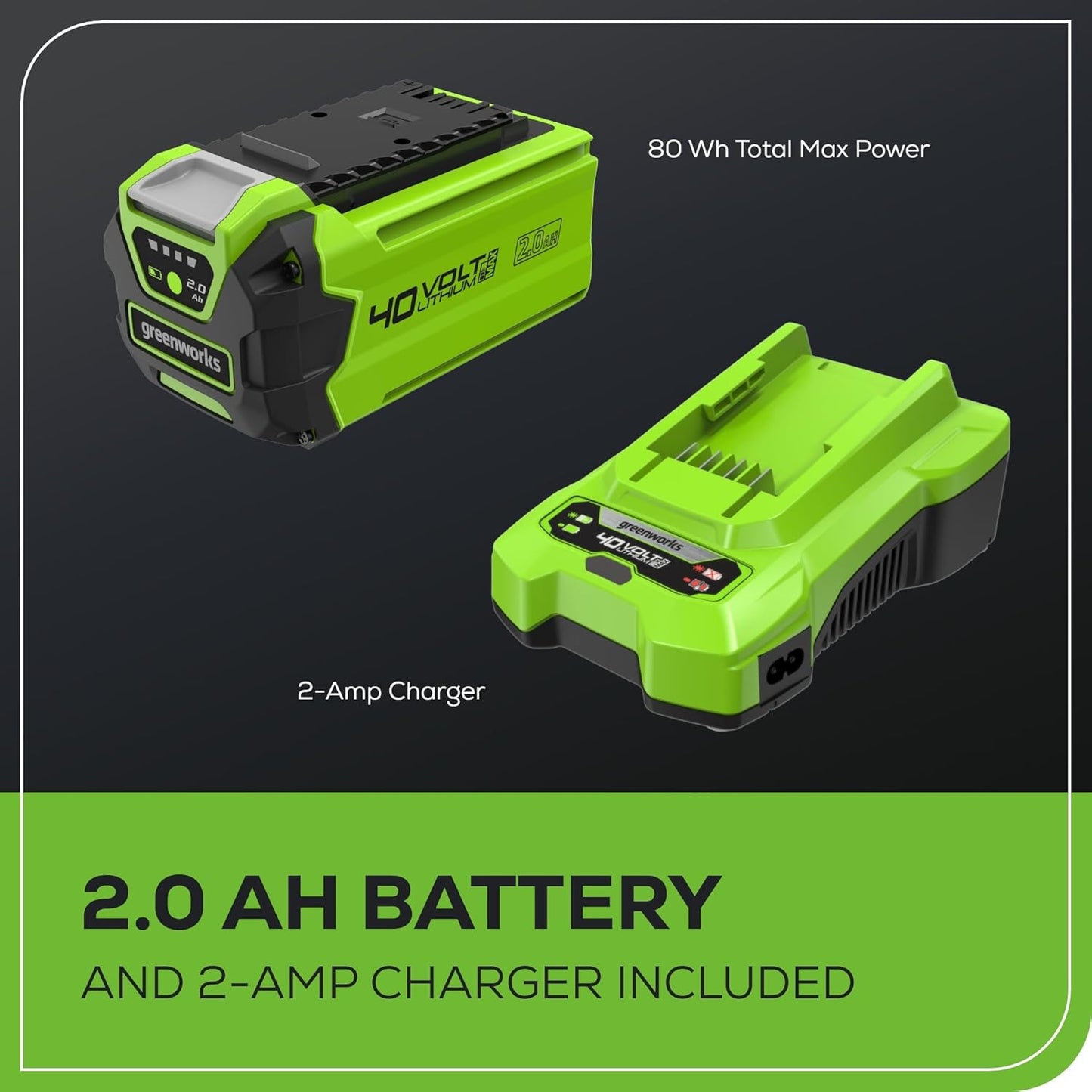 40V Lawn Care Combo Kit, Trimmer & Blower for Edging & Leaf Cleanup, 2.0Ah Battery & Charger (Gas-Free Yard Duo)