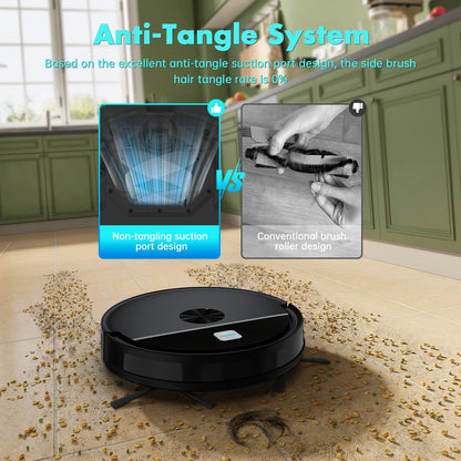 Robot Vacuum Cleaner, 2 in 1 Robot Vacuum Mop for Pet Hair Hard Floor, Alexa/Wifi/App/ Remote