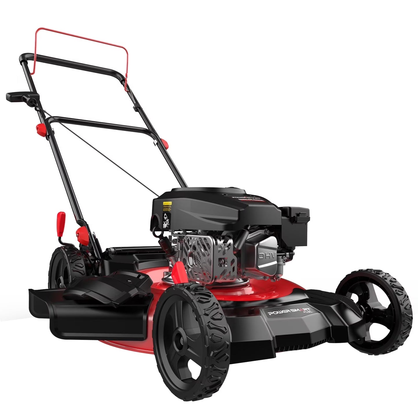 Gas Lawn Mower, 21 Inches 144Cc 2-In-1 Walk-Behind , Side Discharge Push Lawn Mower