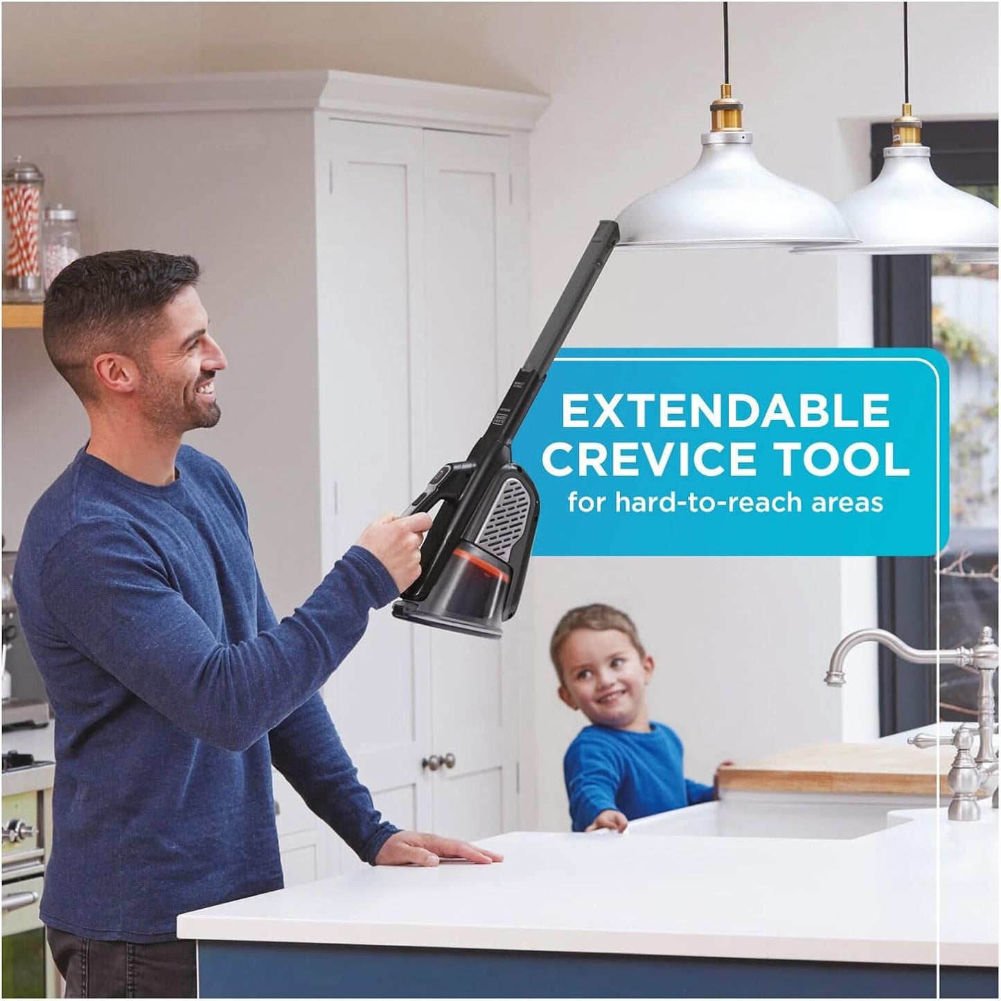 Dustbuster Portable Vacuum Cordless Handheld, Small Hand Vacuum Cleaner for Dorm Home and Car, Powerful 20V Advancedclean+ (HHVK515J00FF)