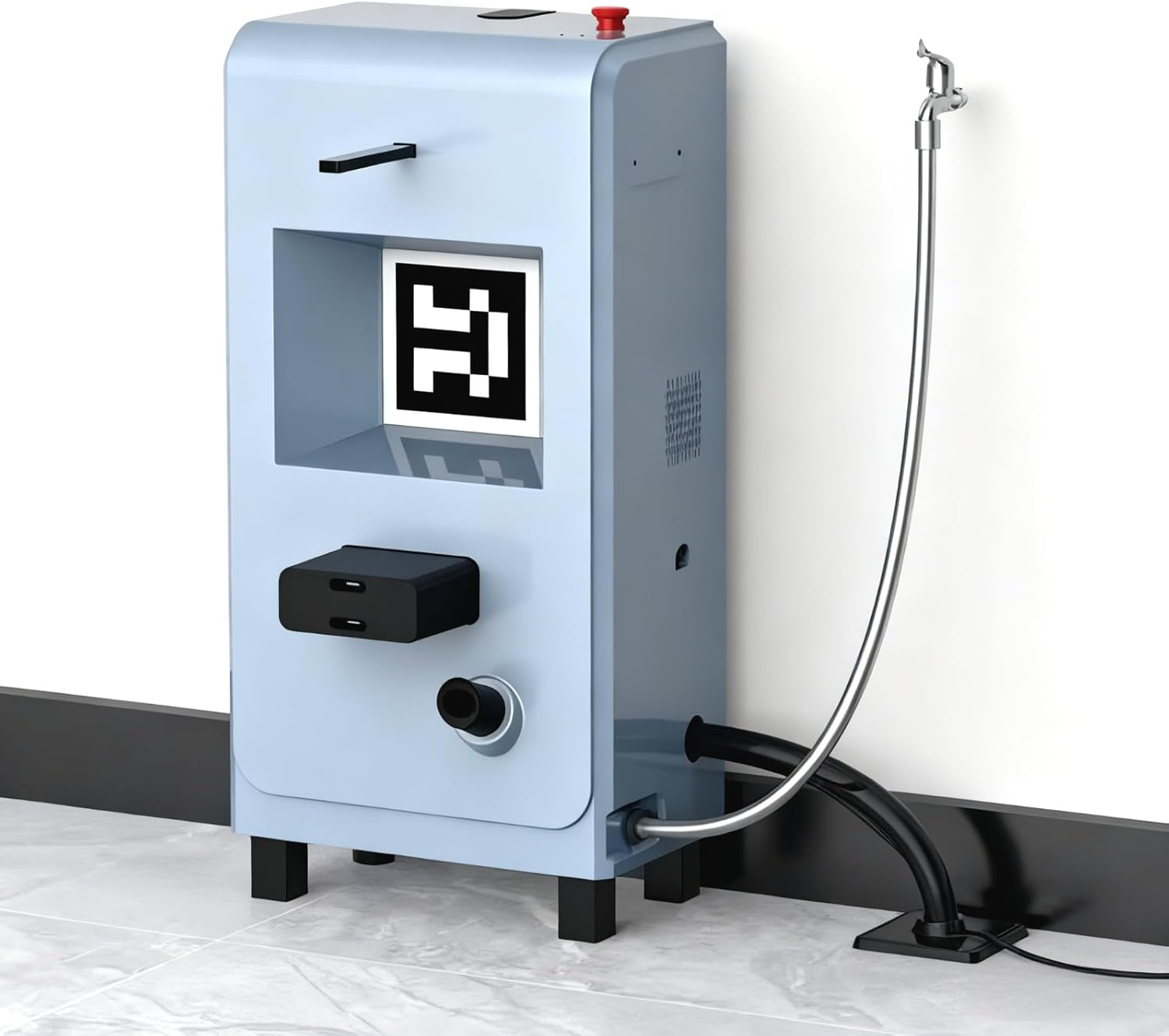 Smart Robot Vacuum Cleaner, Ai-Powered Washing Robot, Intelligent Automatic Cleaner with Mapping and Navigation, Perfect for Hardwood, Tile, Carpeted Floors, Factory, Kitchen