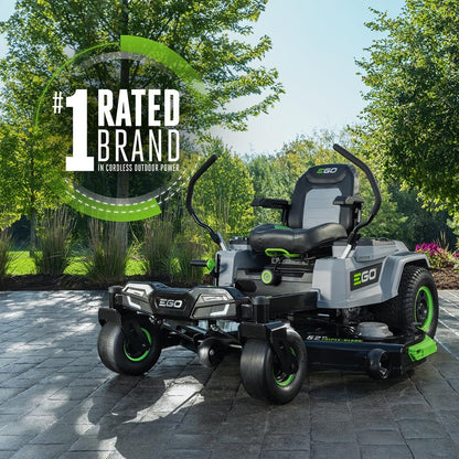 Electric Riding Lawn Mower, 52" Deck with Zero Turn Radius, Includes (6) 56V 12.0Ah Batteries and Charger - ZT5207L