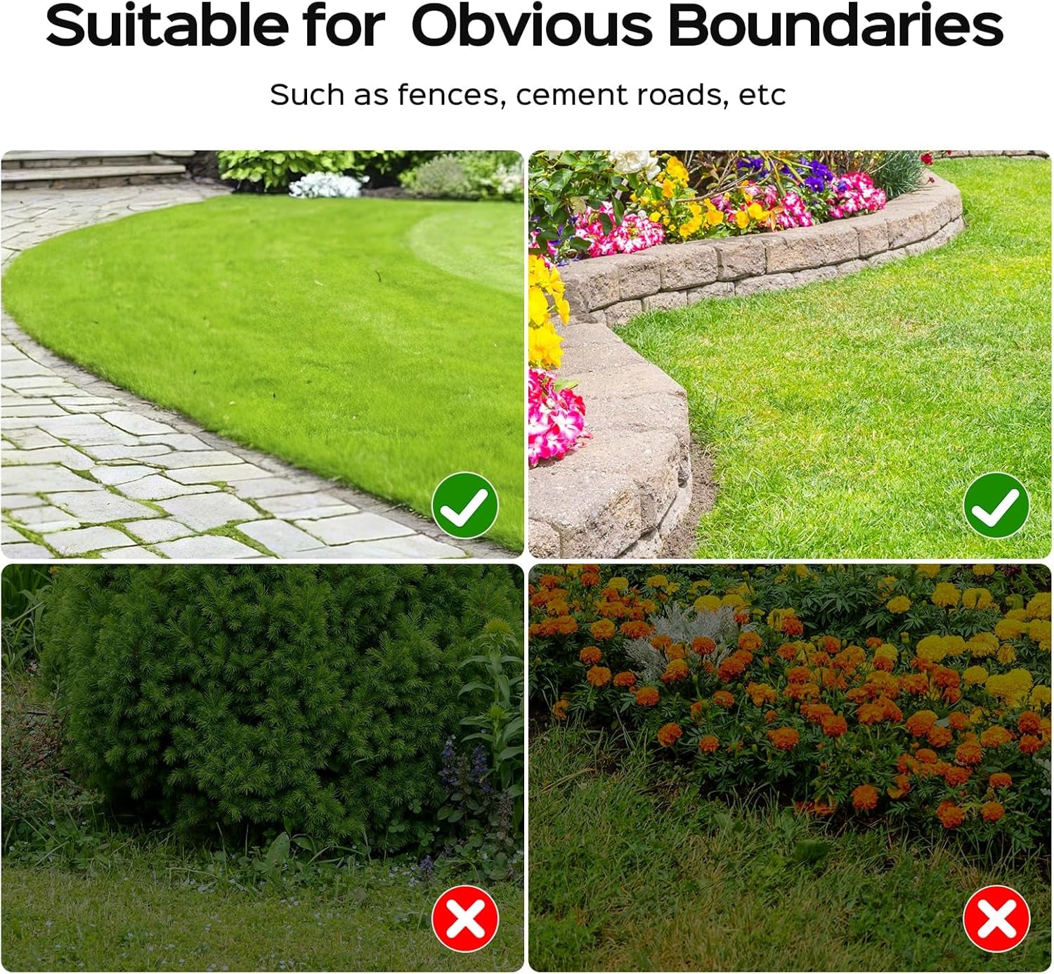 V100 Robotic Lawn Mower, HD Visual Navigation, Smart Obstacle Avoidance & Precision Collision Sensors, Adjustable Cutting Height, Quiet Operation, Ideal for Small Lawns up to 1,600 Sq Ft