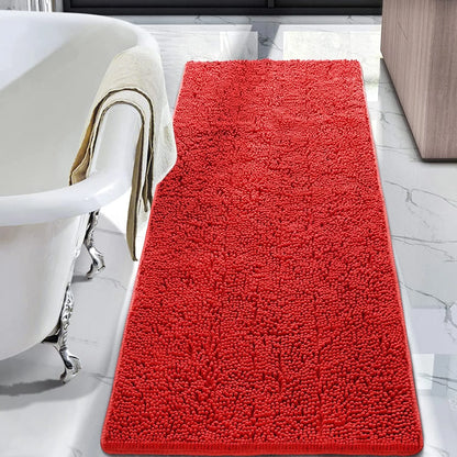 Luxury Soft Bathroom Non-Slip Rug Shaggy Bath Mat,24"X36",Gray