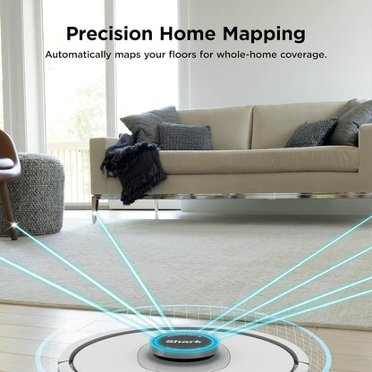 AI Ultra Voice Control Robot Vacuum with Matrix Clean Navigation, Home Mapping, 60-Day Capacity, XL Self-Empty Base for Homes with Pets, Carpet & Hard Floors, Cool Grey