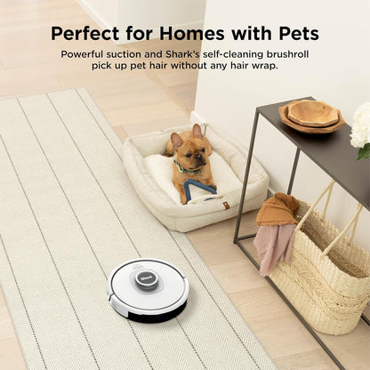 AI Ultra Voice Control Robot Vacuum with Matrix Clean Navigation, Home Mapping, 60-Day Capacity, XL Self-Empty Base for Homes with Pets, Carpet & Hard Floors, Cool Grey