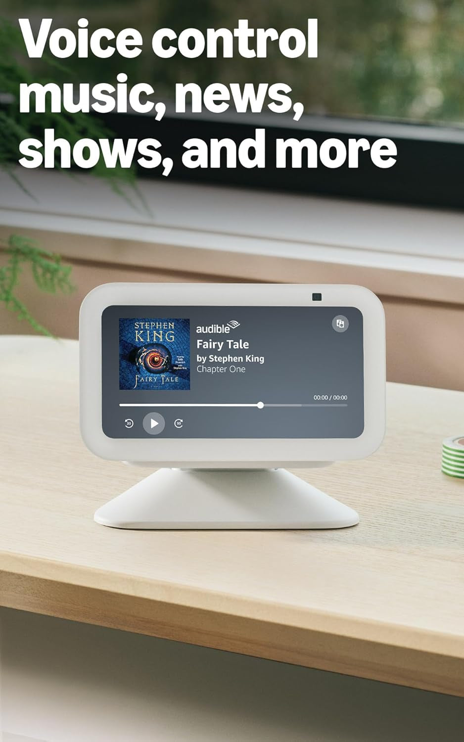 Echo Show 5 (Newest Model), Smart Display with Alexa+ Early Access, 2X the Bass and Clearer Sound, Glacier White
