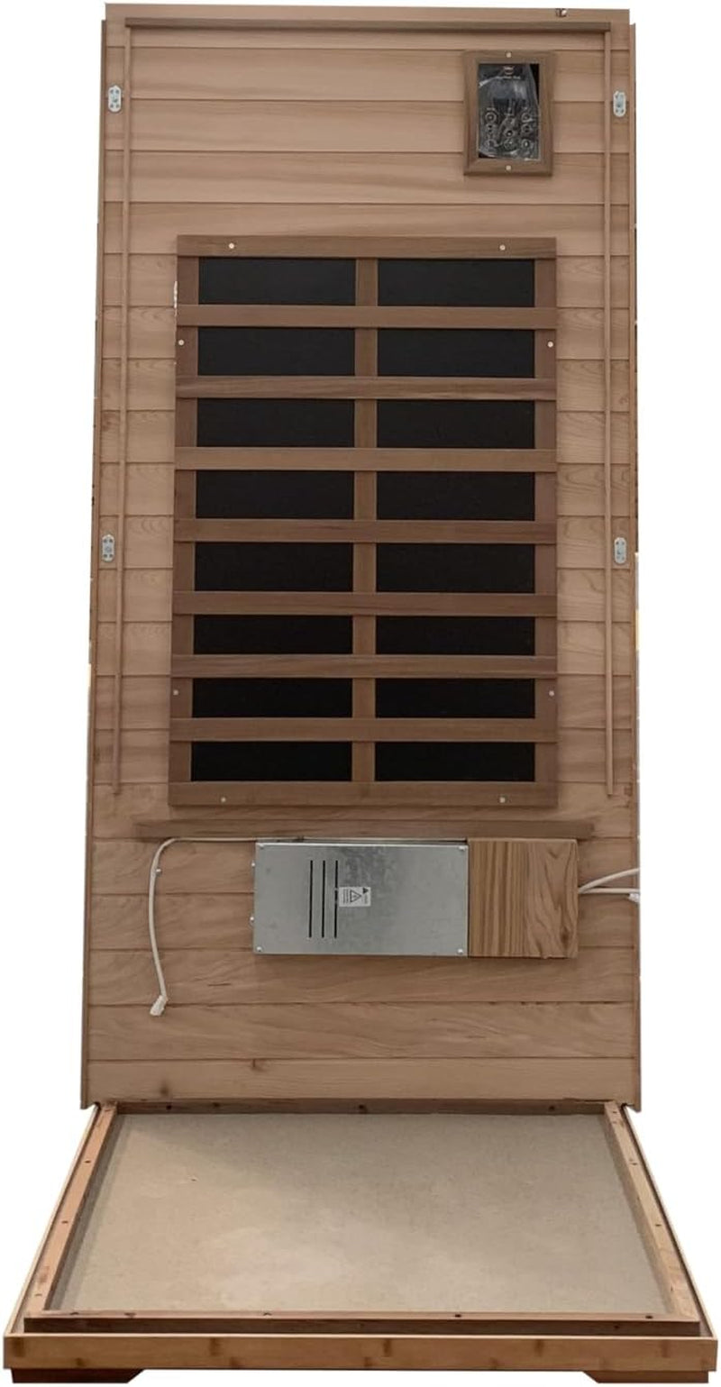 Red Single Outdoor Sauna Outdoor Indoor Wooden Sauna Room