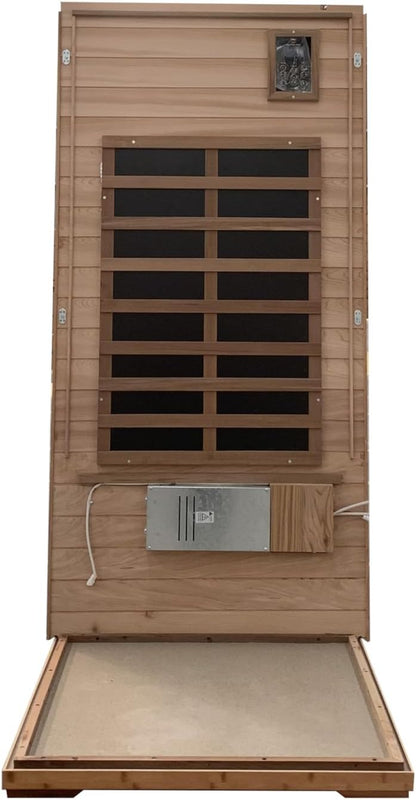 Red Single Outdoor Sauna Outdoor Indoor Wooden Sauna Room