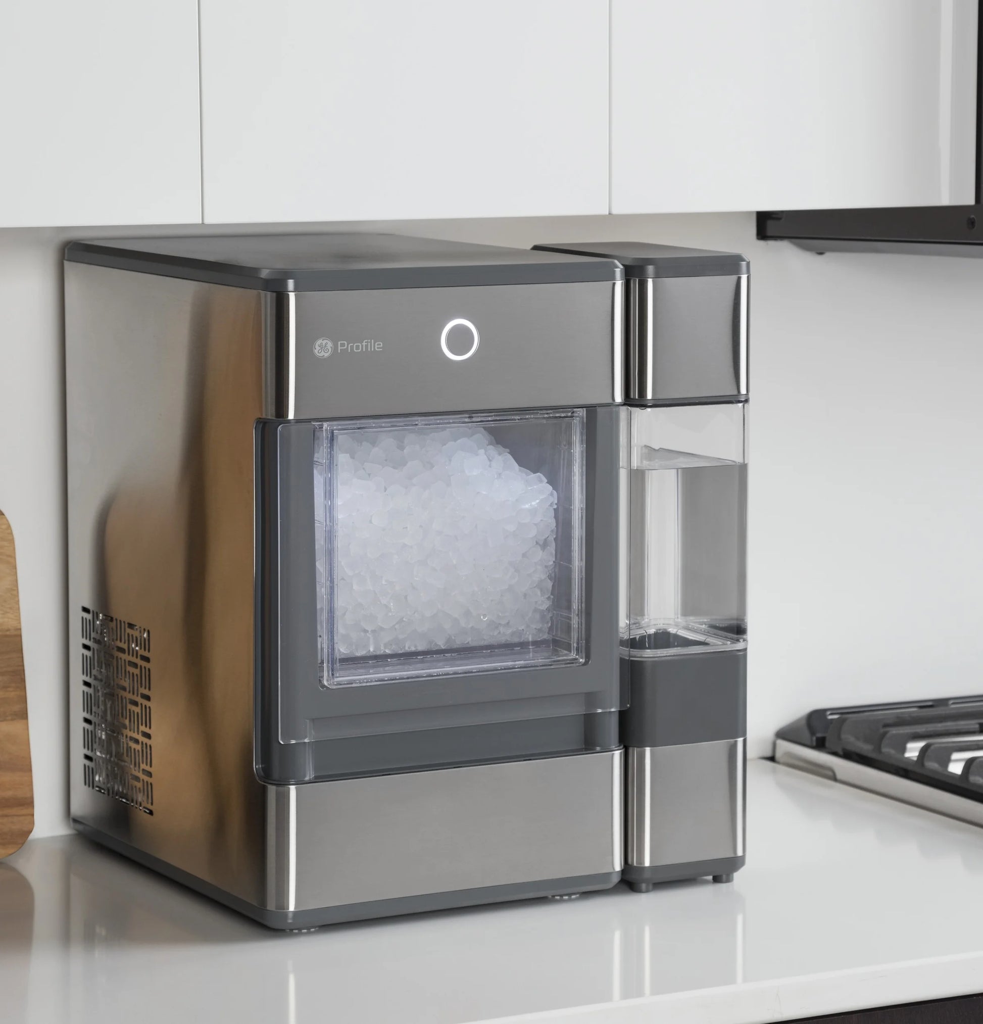 GE Profile™ Opal™ Nugget Ice Maker + Side Tank, Countertop Icemaker, Stainless Steel, 33Lbs Daily Ice Production