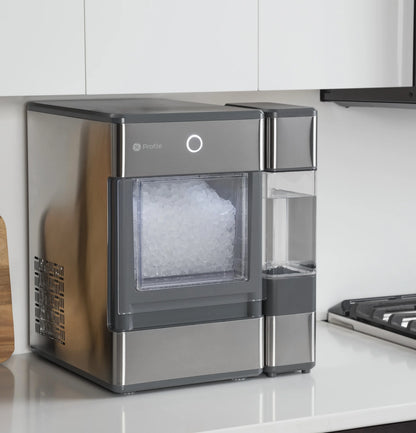 GE Profile™ Opal™ Nugget Ice Maker + Side Tank, Countertop Icemaker, Stainless Steel, 33Lbs Daily Ice Production