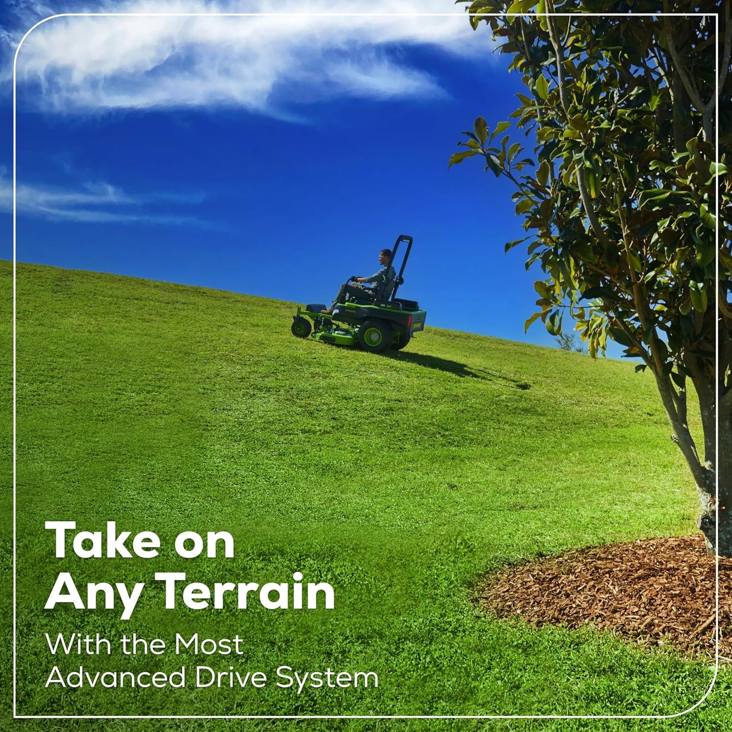 60V 60" Zero Turn, (2) 20.0Ah + (4) 10.0Ah Batteries + Wall Charger