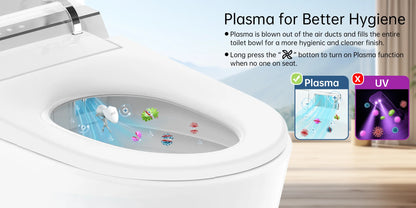 Smart Bidet Toilet, Auto Open/Close Lid, One-Piece Toilet Bidet Thankless, LED Display Elongated Toilet G20