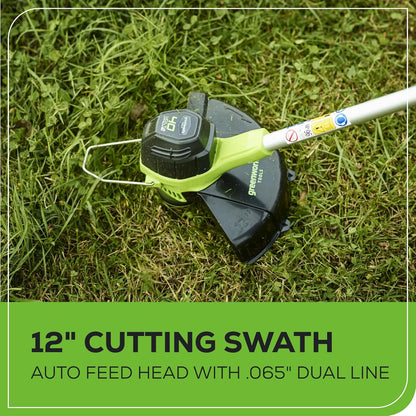 40V Lawn Care Combo Kit, Trimmer & Blower for Edging & Leaf Cleanup, 2.0Ah Battery & Charger (Gas-Free Yard Duo)