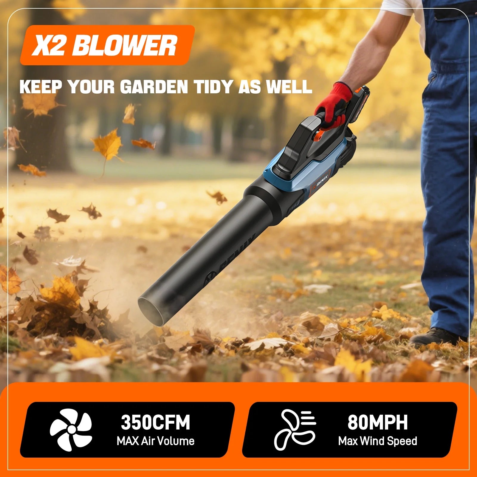 20V 2-Tool Cordless Combo Kit, 10-Inch String Trimmer & Variable Speed Leaf Blower (One 4.0Ah Battery and Charger Included) S2K2B1-03