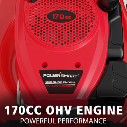 21" 170Cc Gas Self-Propelled Lawn Mower, with 6-Position Height Adjustment