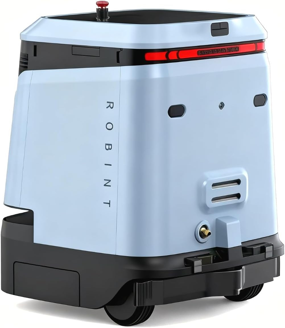 Smart Robot Vacuum Cleaner, Ai-Powered Washing Robot, Intelligent Automatic Cleaner with Mapping and Navigation, Perfect for Hardwood, Tile, Carpeted Floors, Factory, Kitchen