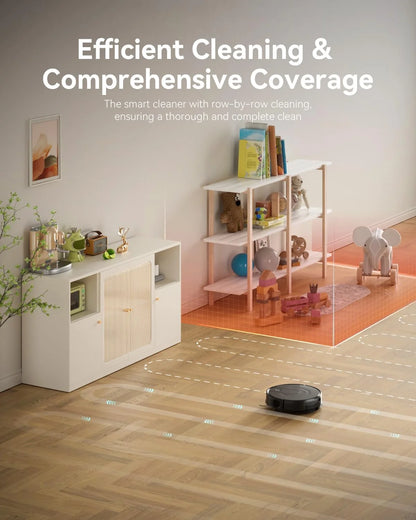 DL30 Pro Robo Vac and Mop Combo, Lidar Navigation with Mapping, Hard Floor Cleaning, 9000Pa Suction