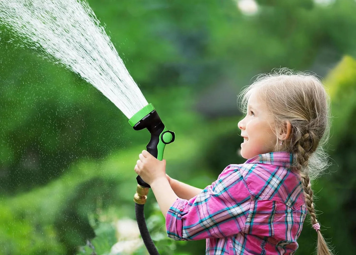 100FT Expandable Garden Hose with 8-Pattern Spray Nozzle – Durable, Flexible, Multipurpose (Black)