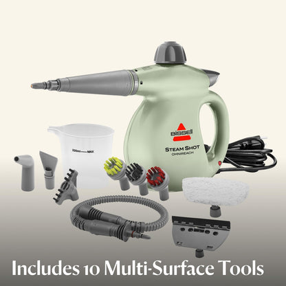 ® Steam Shot™ Omnireach Handheld Portable Steam Cleaner for Tile, Grout, Windows, Bathrooms, Kitchens, Fabric Steaming Tool