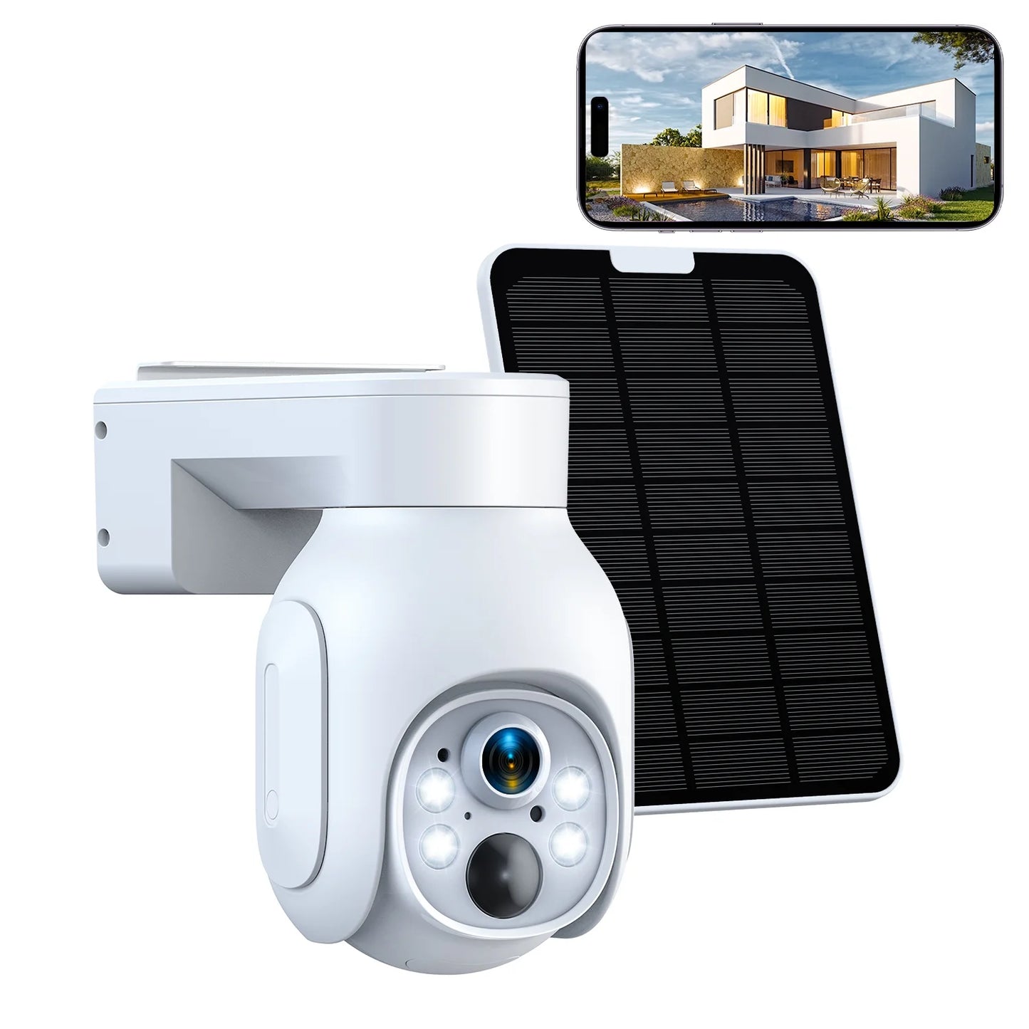 SC23 10CH 4MP Solar Wireless Security Camera System Outdoor Battery Wifi Dome Surveillance Camera NVR HDMI Connector