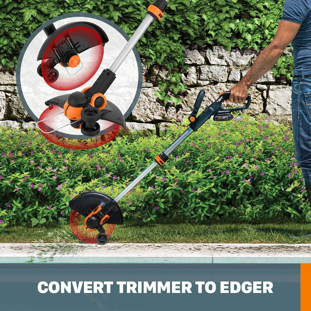 String Trimmer Cordless GT3.0 20V Powershare 12" Edger & Weed Trimmer (2 Batteries & Charger Included) WG163