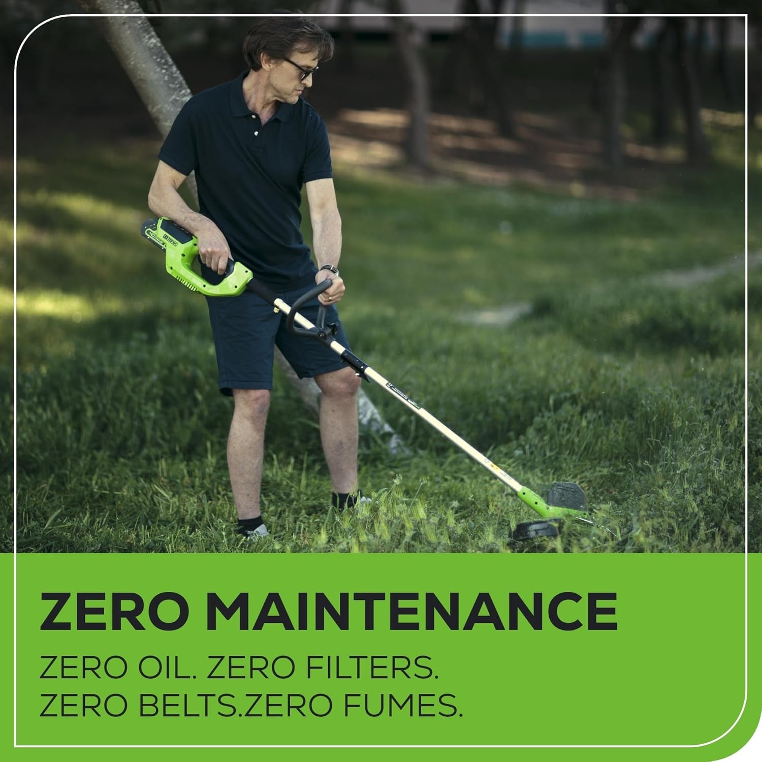 40V Lawn Care Combo Kit, Trimmer & Blower for Edging & Leaf Cleanup, 2.0Ah Battery & Charger (Gas-Free Yard Duo)