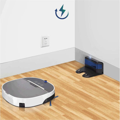 Robot Vacuum Cleaner High Suction, Self-Charging Robotic Vacuum Cleaner, App Connect, Auto Sweeper with Drop Sensor, for Pet Hair, Carpet and Hard Floors
