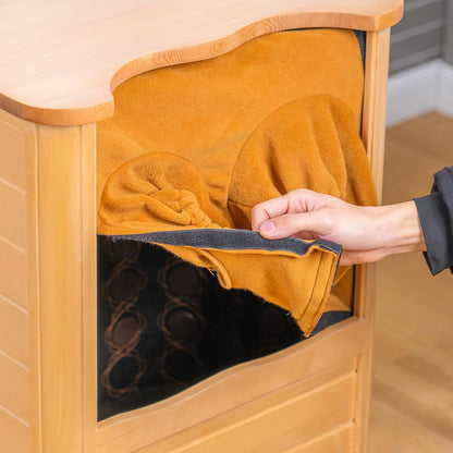 FS100 Portable FAR Infra-Red Heating Foot Spa Sauna Bucket with Removable Leg Sleeve,No Water Pouring, 77–149°F Temp Range