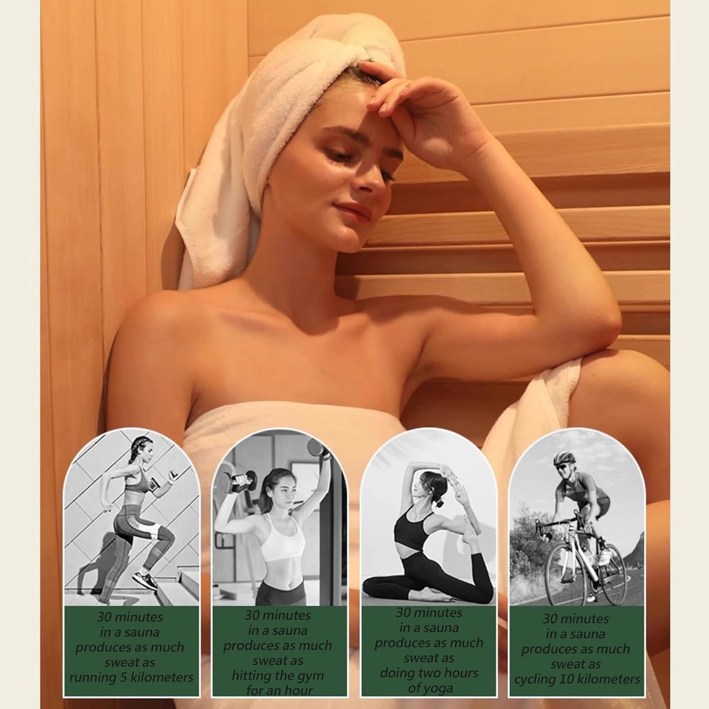 Infrared & Steam Dual-System Sauna, Hybrid Indoor Red Cedar Sauna for 4-6 People, 6KW Heater, Wifi Control, Built-In Sound System, Oxygen Bar, 7-Color Light, Light Strip, Water Bucket, Ladle, 220V